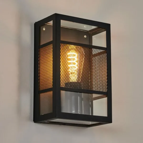 hofstein Applique murale d'extérieur Nelgen Noir, 1 lumière* Lampes Modernes