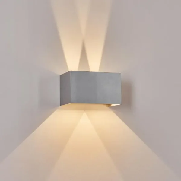hofstein Applique murale d'extérieur Tamarin LED Gris, 1 lumière* Lampes Modernes