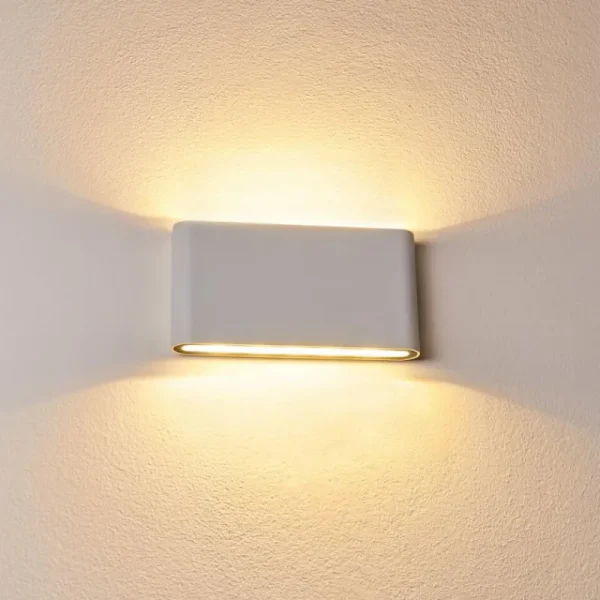 hofstein Applique murale d'extérieur Tinglev LED Blanc, 2 lumières* Lampes Modernes