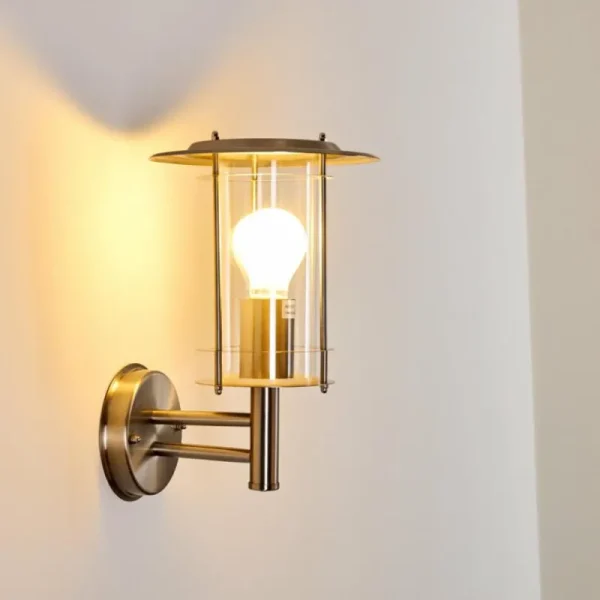 hofstein Applique murale d'extérieur Mulo Acier inoxydable, 1 lumière* Lampes Modernes