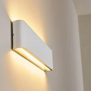 hofstein Applique murale d'extérieur Tinglev LED Blanc, 2 lumières* Lampes Modernes