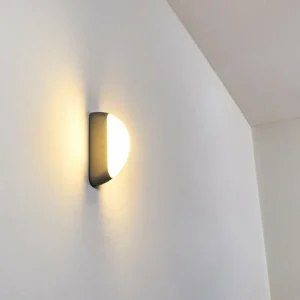 hofstein Applique murale d'extérieur Arvier LED Gris, 1 lumière* Lampes Modernes
