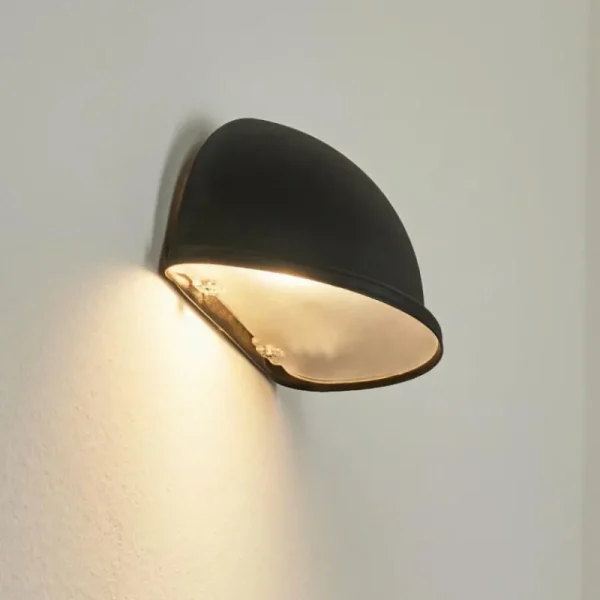 hofstein Applique murale d'extérieur Wundowie Noir, 1 lumière* Lampes Modernes