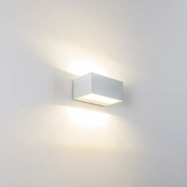 hofstein Applique murale d'extérieur Spider LED Blanc, 1 lumière* Lampes Modernes