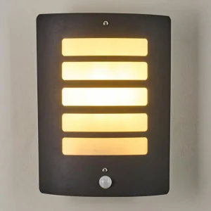 hofstein Applique murale d'extérieur Alslev Anthracite, 1 lumière, Détecteur de mouvement* Lampes Modernes