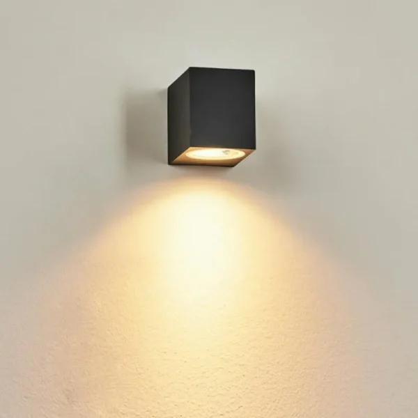 hofstein Applique murale d'extérieur Skaabu Noir, Blanc, 1 lumière* Lampes Modernes