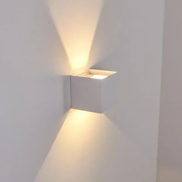 hofstein Applique murale d'extérieur Everton LED Blanc, 2 lumières* Lampes Modernes