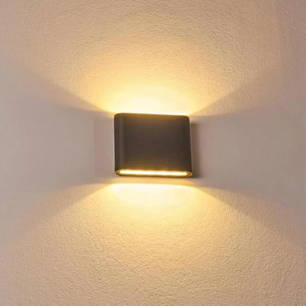 hofstein Applique murale d'extérieur Tinglev LED Anthracite, 2 lumières* Lampes Modernes
