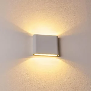 hofstein Applique murale d'extérieur Tinglev LED Blanc, 2 lumières* Lampes Modernes