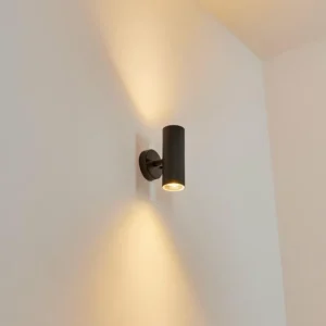 hofstein Applique murale d'extérieur Koila Noir, 2 lumières* Lampes Modernes