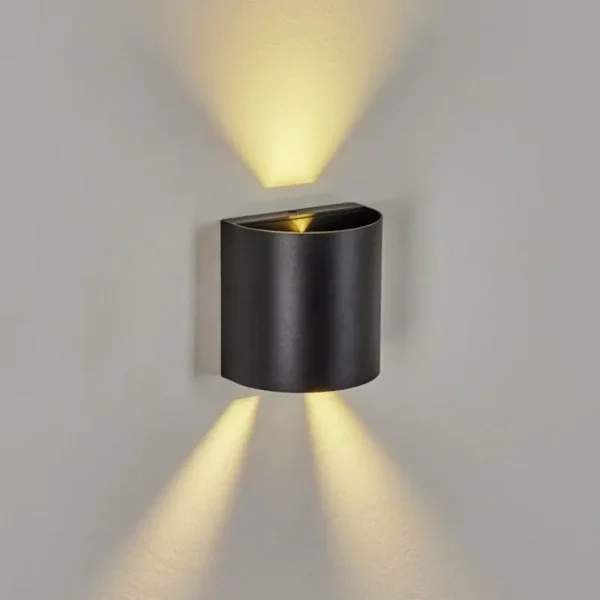 hofstein Applique murale d'extérieur Arteaga LED Noir, 1 lumière* Lampes Modernes
