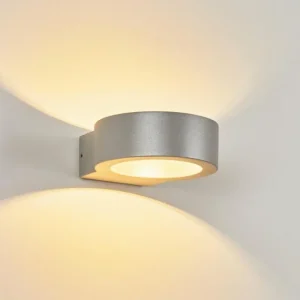hofstein Applique murale d'extérieur Azervadinha LED Argenté, 1 lumière* Lampes Modernes