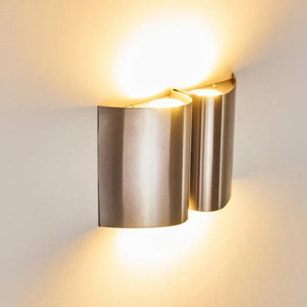 hofstein Applique murale d'extérieur Cornus LED Acier inoxydable, 4 lumières* Lampes Modernes