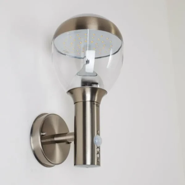 hofstein Applique murale d'extérieur CORDOVA LED Acier inoxydable, 1 lumière* Lampes Modernes