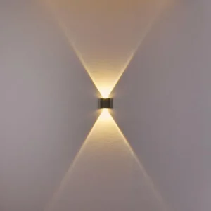 hofstein Applique murale d'extérieur Abaiang LED Gris, 1 lumière* Lampes Modernes