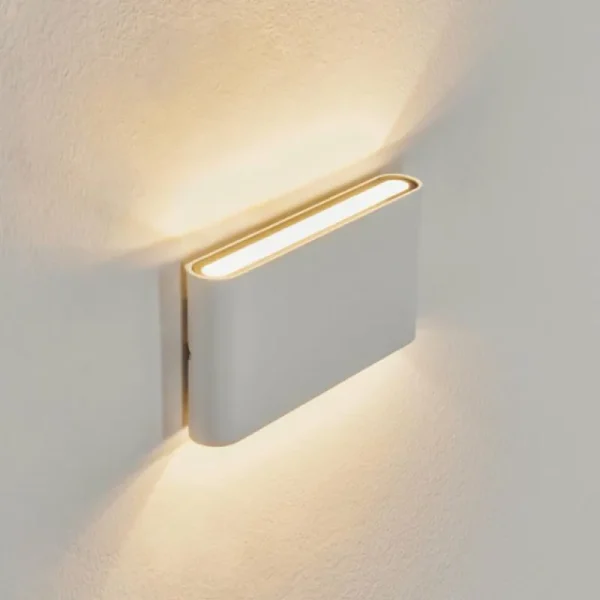 hofstein Applique murale d'extérieur Tammisaari LED Transparent, Blanc, 1 lumière* Lampes Modernes