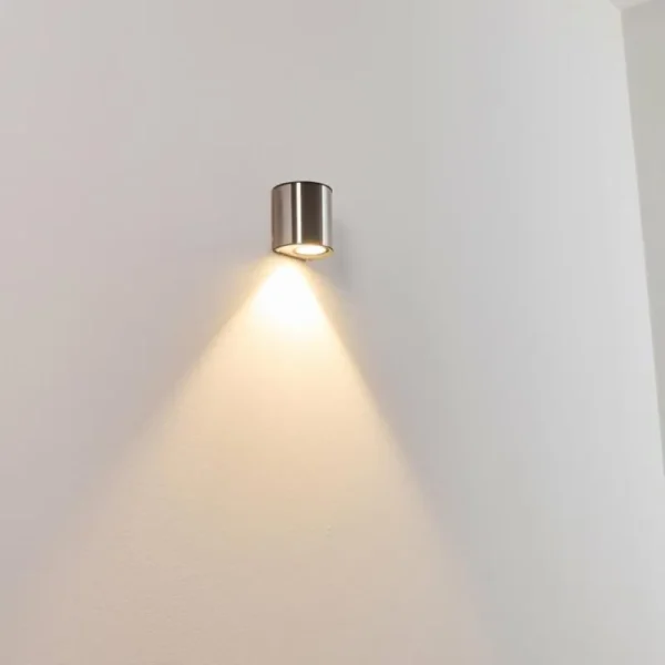 hofstein Applique murale d'extérieur Vano LED Acier inoxydable, 1 lumière* Lampes Modernes