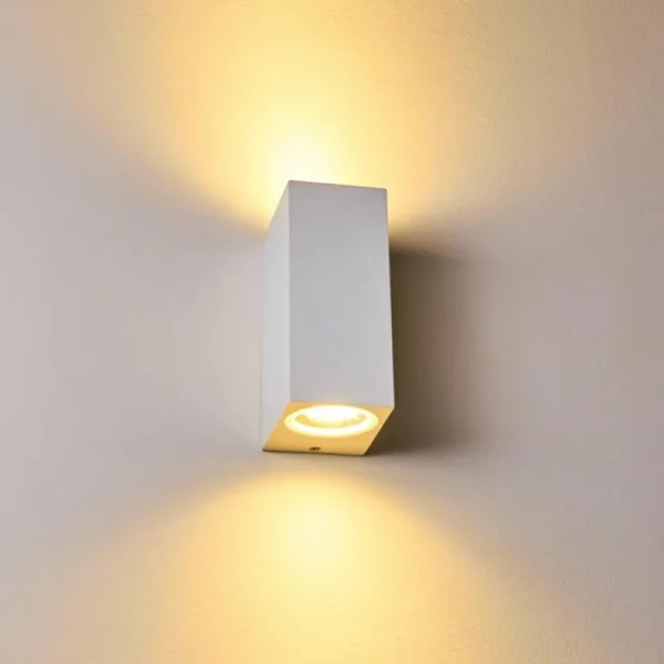 hofstein Applique murale d'extérieur Nordborg LED Blanc, 2 lumières* Lampes Modernes