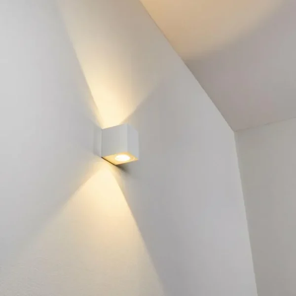 hofstein Applique murale d'extérieur Mora LED Blanc, 2 lumières* Lampes Modernes
