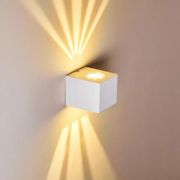 hofstein Applique murale d'extérieur Jonava LED Blanc, 2 lumières* Lampes Modernes