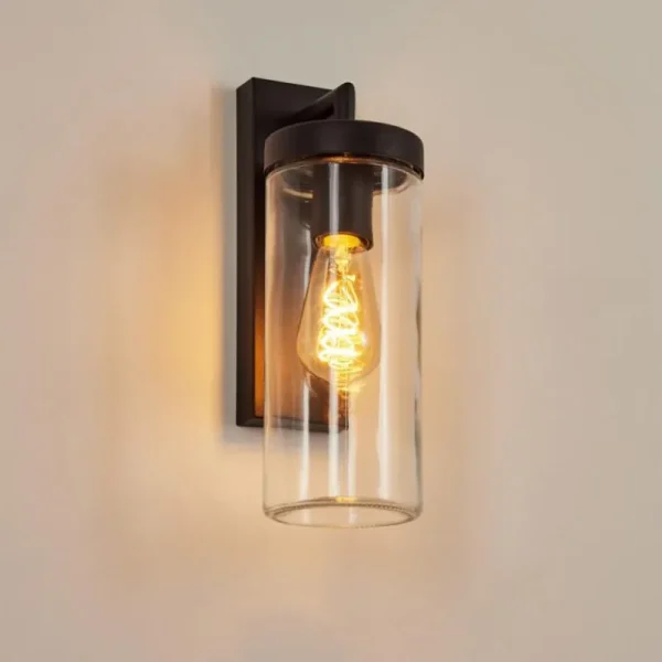 hofstein Applique murale d'extérieur Alegcirasn Noir, 1 lumière* Lampes Modernes