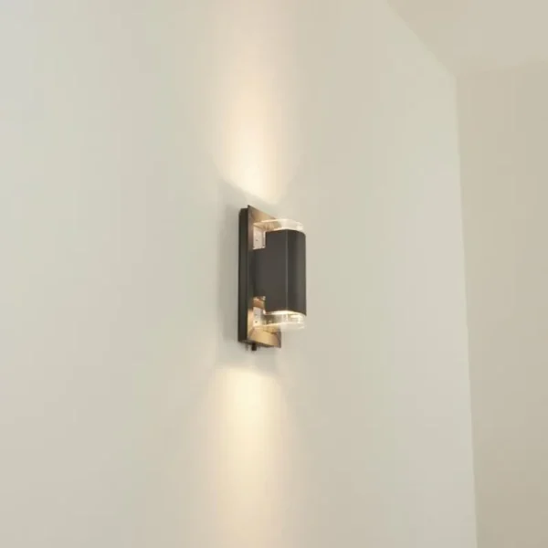hofstein Applique murale d'extérieur Nabawa Anthracite, 2 lumières* Lampes Modernes
