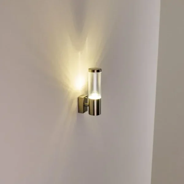 hofstein Applique murale d'extérieur Noreaz Chrome, 1 lumière* Lampes Modernes