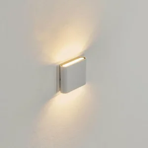hofstein Applique murale d'extérieur Tammisaari LED Transparent, Blanc, 1 lumière* Lampes Modernes
