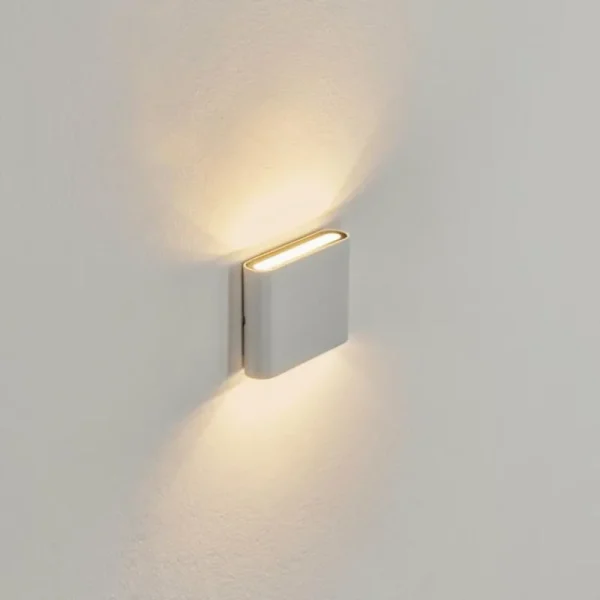 hofstein Applique murale d'extérieur Tammisaari LED Transparent, Blanc, 1 lumière* Lampes Modernes
