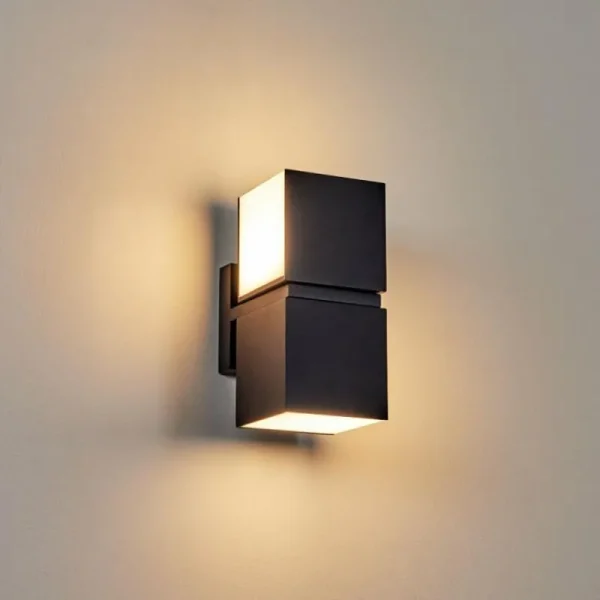 hofstein Applique murale d'extérieur Swanek LED Noir, 1 lumière* Lampes Modernes