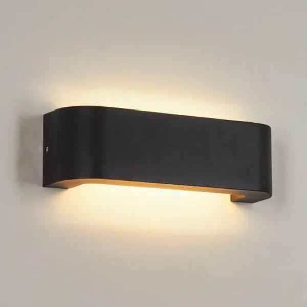 hofstein Applique murale d'extérieur Kirkhall LED Noir, 1 lumière* Lampes Modernes