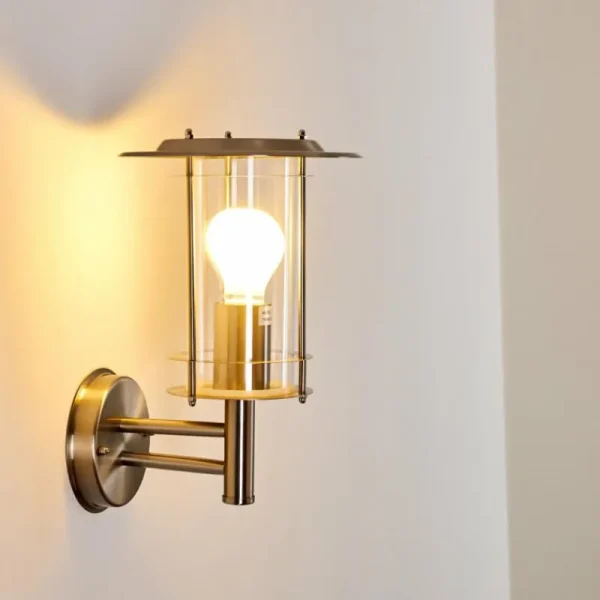 hofstein Applique murale d'extérieur Mulo Acier inoxydable, 1 lumière* Lampes Modernes