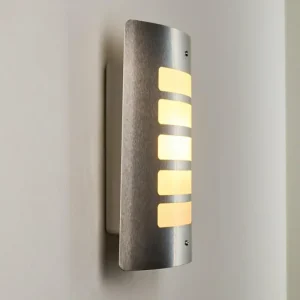 hofstein Applique murale d'extérieur Alslev Acier inoxydable, 1 lumière* Lampes Modernes