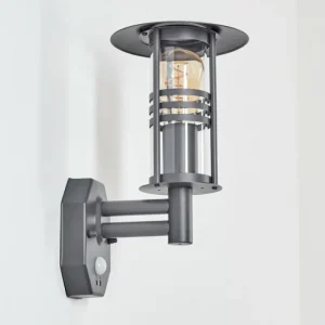 hofstein Applique murale d'extérieur Forli Anthracite, 1 lumière, Détecteur de mouvement* Lampes Modernes