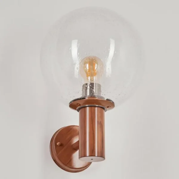 hofstein Applique murale d'extérieur Bubodefo Brun, Couleur bois, 1 lumière* Lampes Modernes