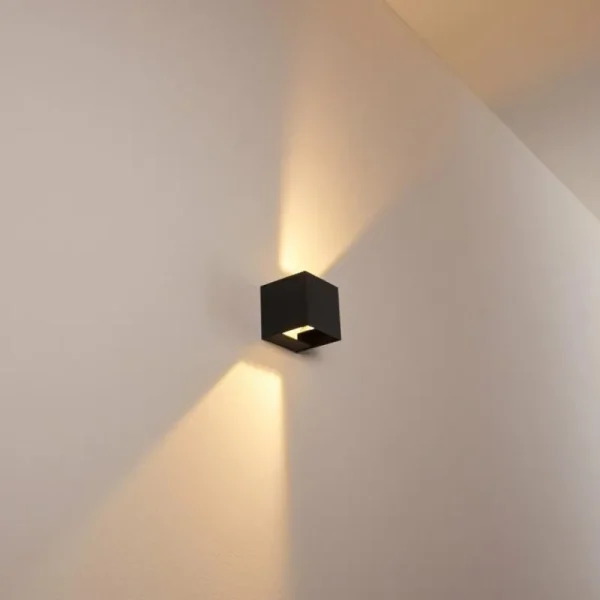 hofstein Applique murale d'extérieur Fauderup LED Anthracite, 2 lumières* Lampes Modernes
