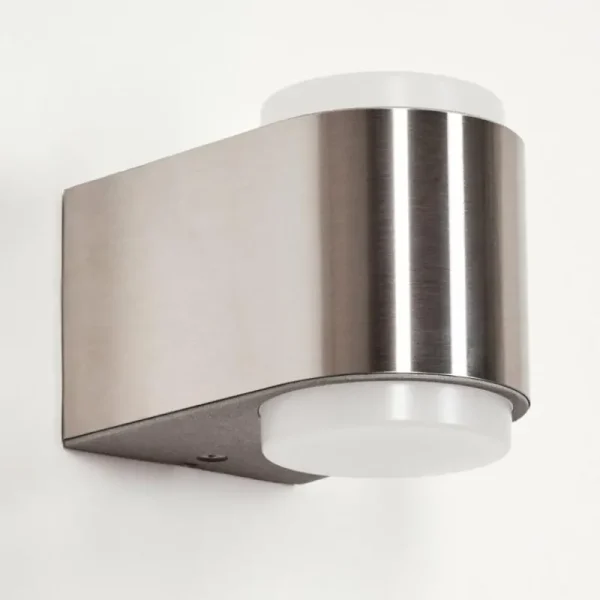 hofstein Applique murale d'extérieur Fanshawe LED Nickel mat, 2 lumières* Lampes Modernes