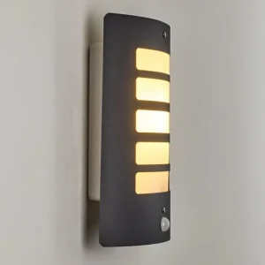 hofstein Applique murale d'extérieur Alslev Anthracite, 1 lumière, Détecteur de mouvement* Lampes Modernes