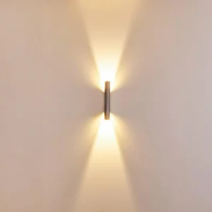 hofstein Applique murale d'extérieur Gatunga LED Argenté, 2 lumières* Lampes Modernes
