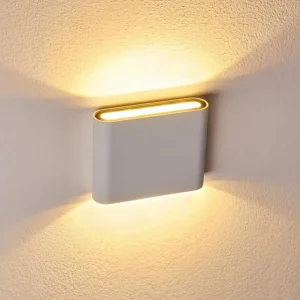 hofstein Applique murale d'extérieur Tinglev LED Blanc, 2 lumières* Lampes Modernes