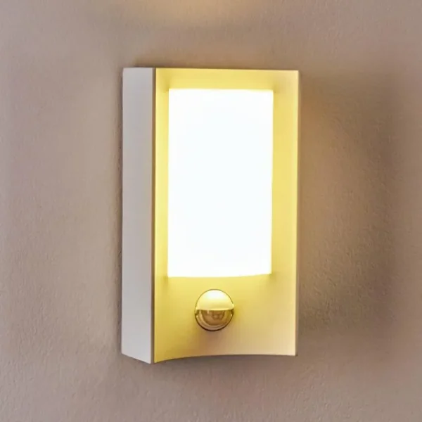 hofstein Applique murale d'extérieur Nordkapp LED Blanc, 1 lumière, Détecteur de mouvement* Lampes Modernes