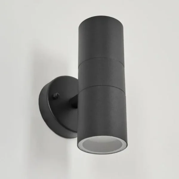 hofstein Applique murale d'extérieur Koila Noir, 2 lumières* Lampes Modernes