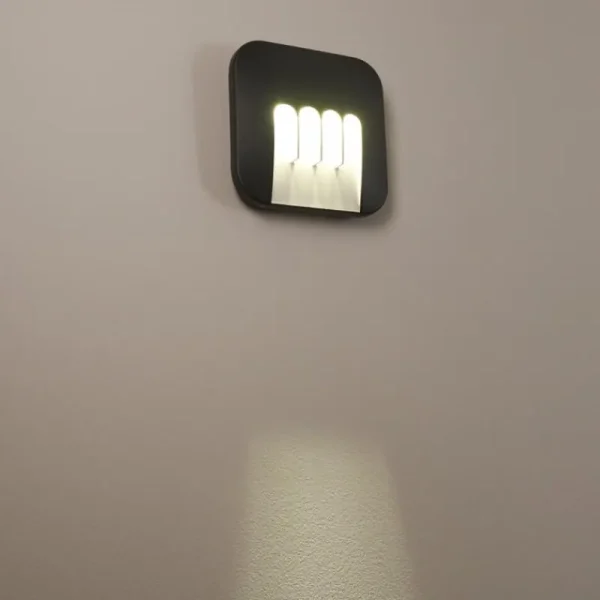 hofstein Applique murale d'extérieur Silvso LED Anthracite, 4 lumières* Lampes Modernes