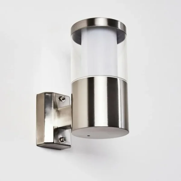 hofstein Applique murale d'extérieur Leon LED Nickel mat, 1 lumière* Lampes Modernes