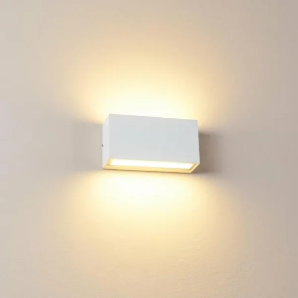 hofstein Applique murale d'extérieur Duluth LED Blanc, 1 lumière* Lampes Modernes