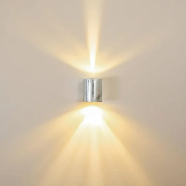 hofstein Applique murale d'extérieur Mora LED Zingué, 2 lumières* Lampes Modernes