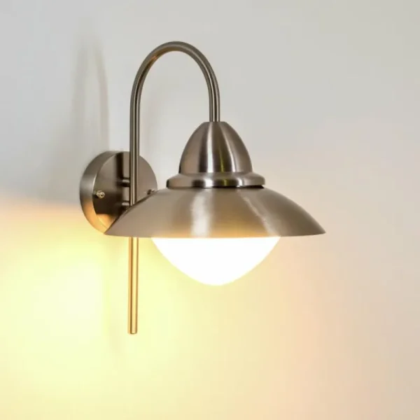 hofstein Applique murale d'extérieur Gielas Acier inoxydable, 1 lumière* Lampes Modernes