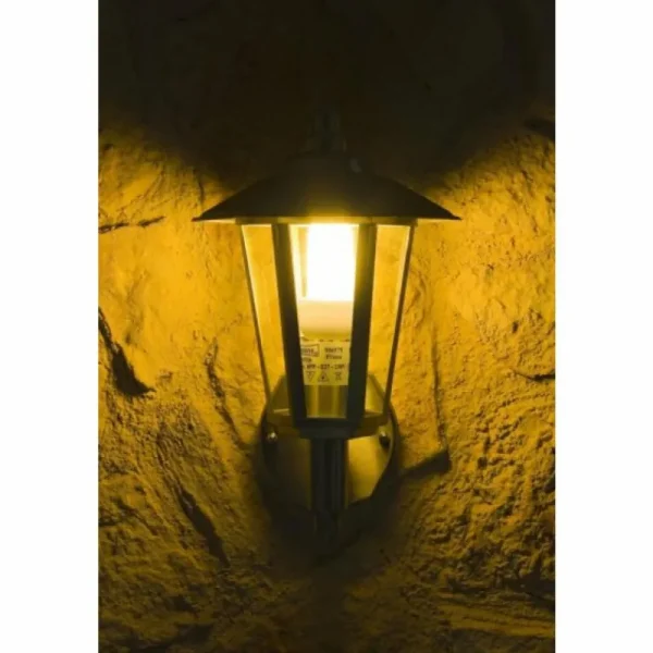 hofstein Applique murale d'extérieur Moskau Acier inoxydable, Transparent, 1 lumière* Lampes Modernes