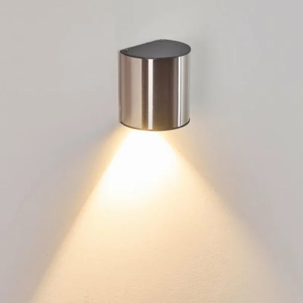hofstein Applique murale d'extérieur Vano LED Acier inoxydable, 1 lumière* Lampes Modernes