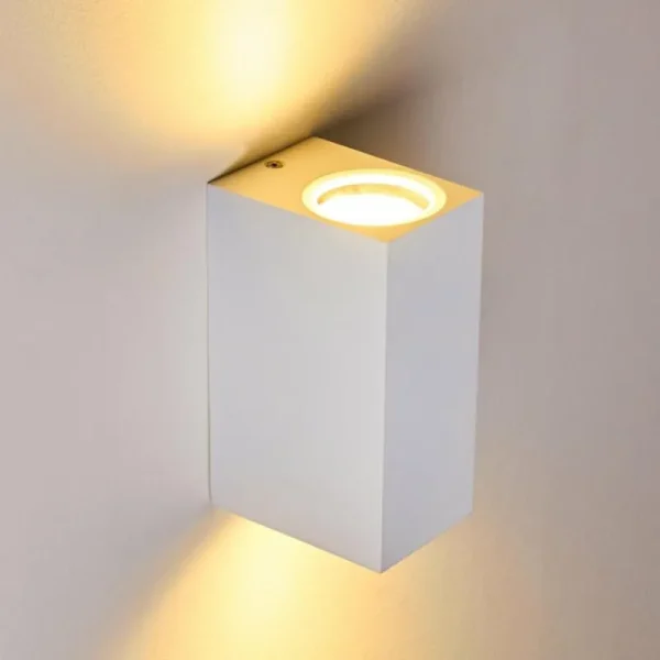 hofstein Applique murale d'extérieur Nordborg LED Blanc, 2 lumières* Lampes Modernes